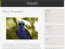 Tablet Screenshot of bluehoneycreepers.com